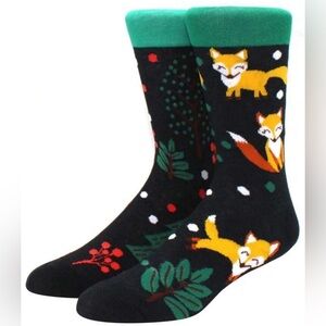 •Foxy Footing• Colorful Mismatch Unisex Novelty Crew Socks 3 for $21